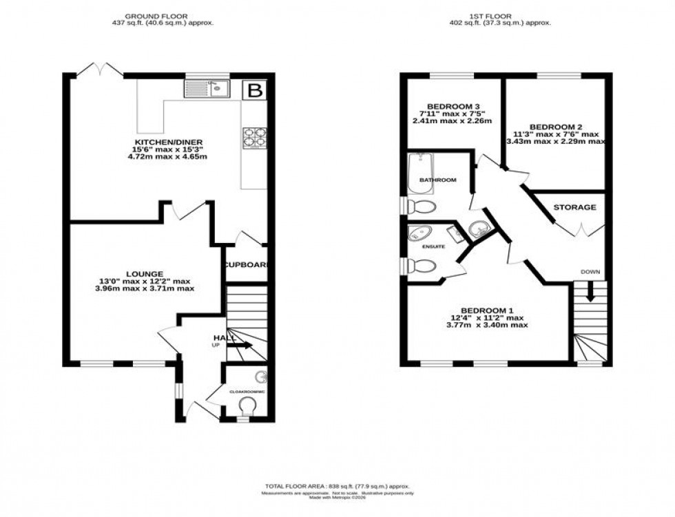 Floorplan for Bradwall Road, Sandbach