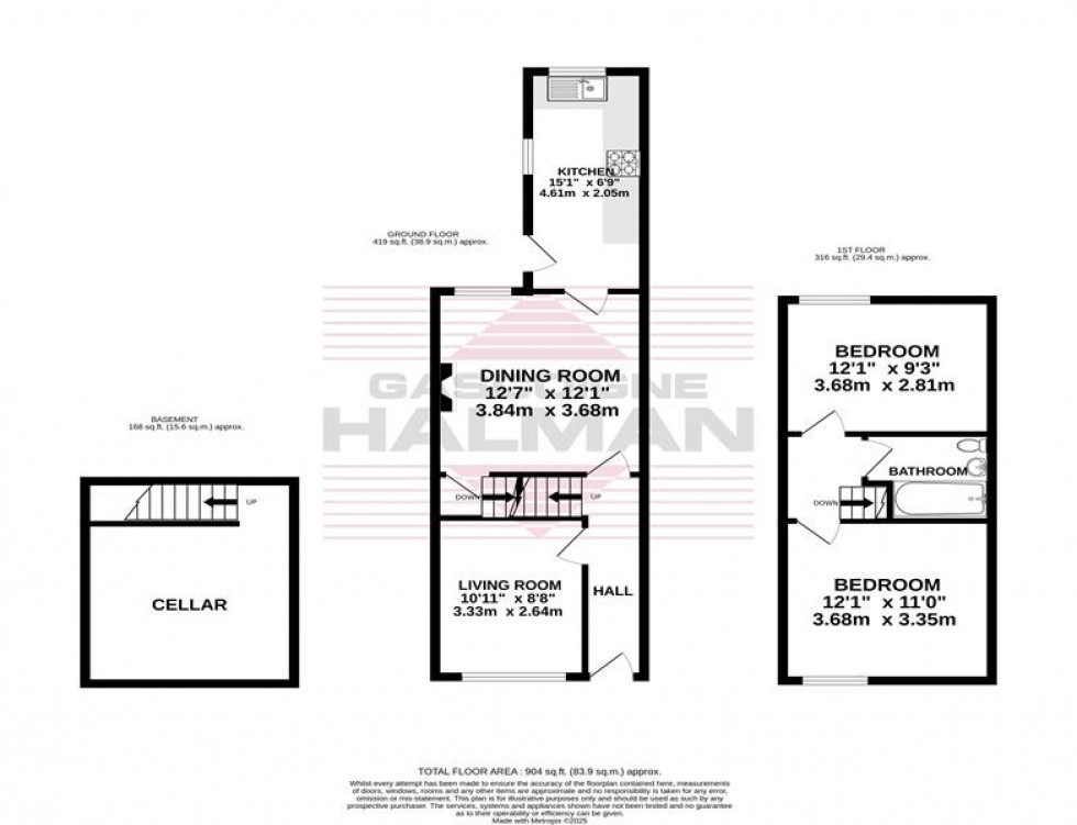 Floorplan for Vienna Road, Stockport