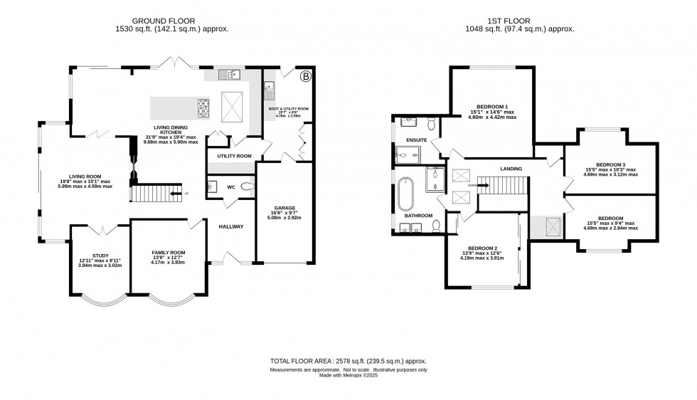 Floorplan for Robert Moffat, High Legh, Knutsford