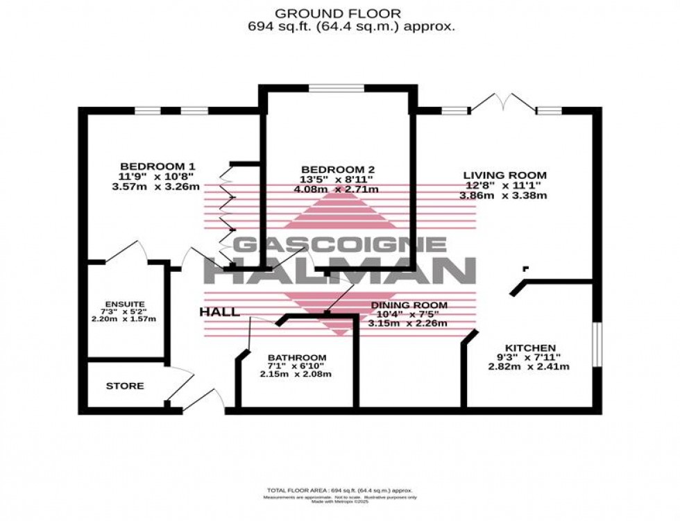 Floorplan for Hazel Gardens, Hazel Road, Cheadle Hulme