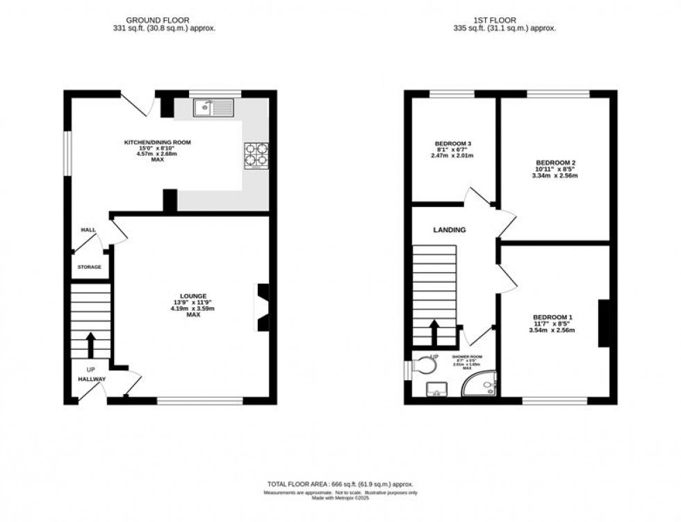 Floorplan for Bowerfold Lane, Heaton Norris