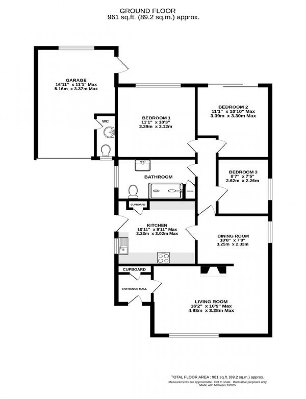 Floorplan for Ingleton Close, Holmes Chapel