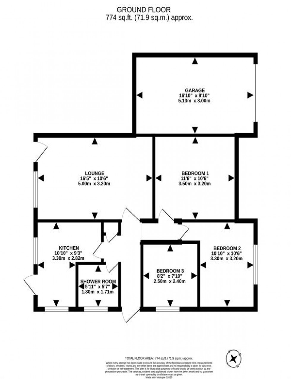 Floorplan for Hillside Road, Kelsall, Tarporley