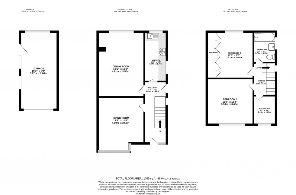 Floorplan for Barlow Road, Wilmslow