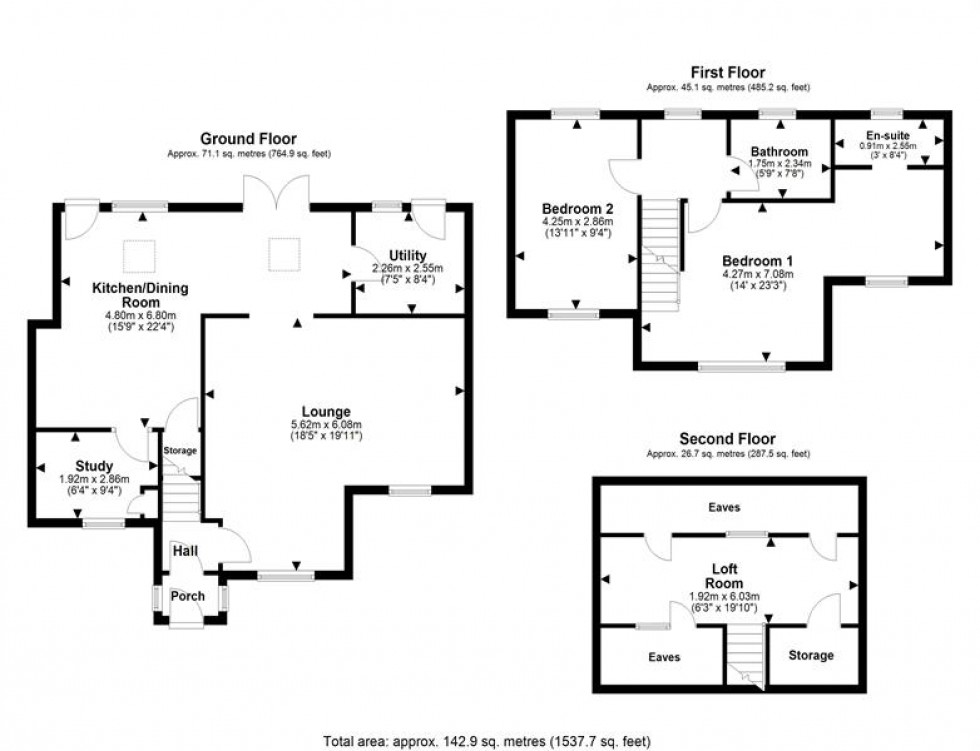 Floorplan for Clifton Crescent, Frodsham