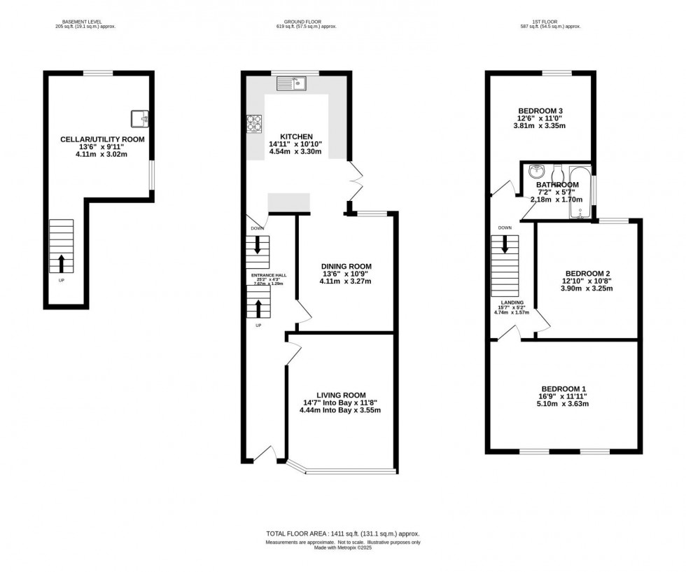 Floorplan for Everett Road, West Didsbury