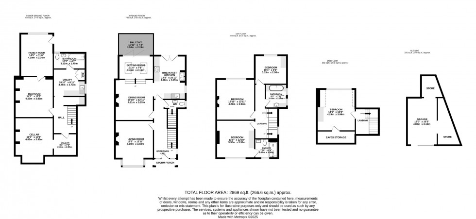 Floorplan for Hall Road, Wilmslow