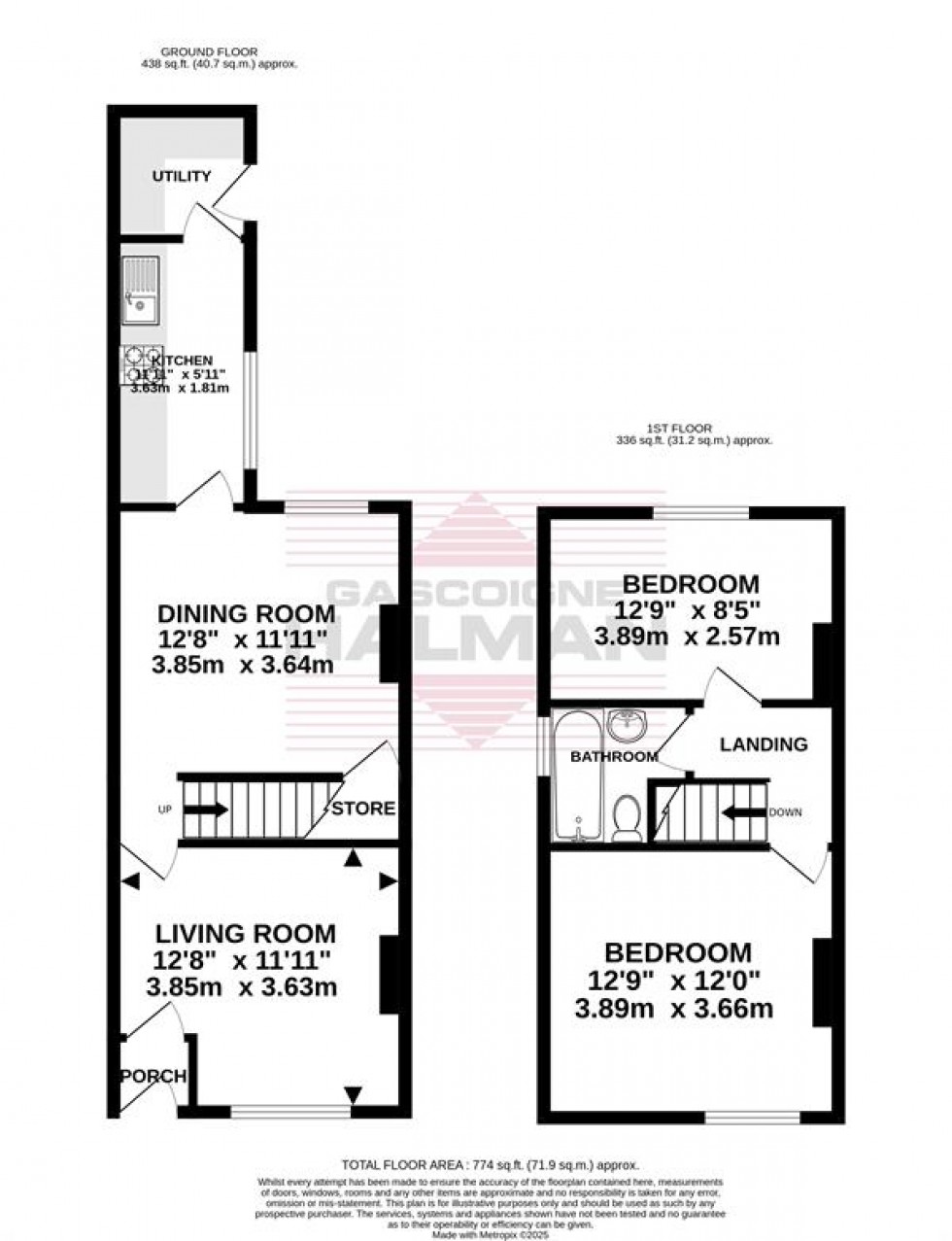 Floorplan for New Hey Road, Cheadle