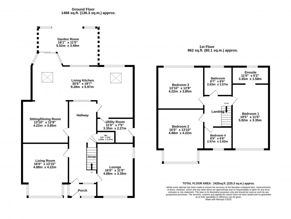 Floorplan for Wilmslow Road, Mottram St. Andrew