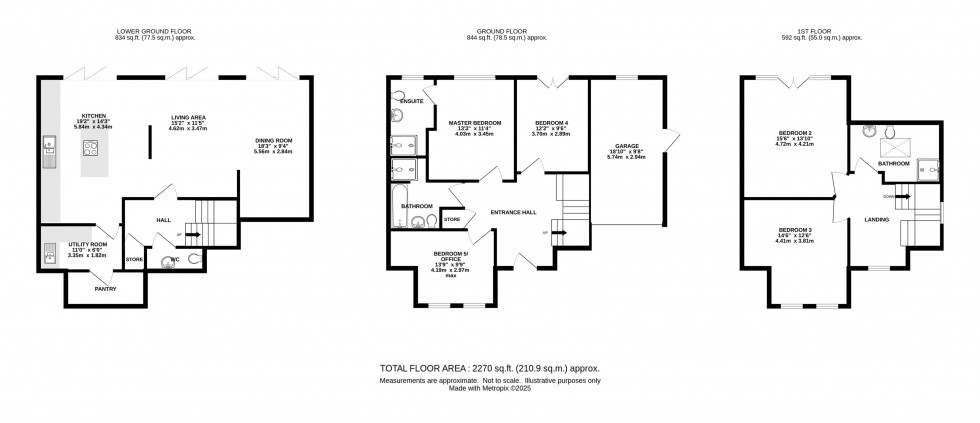 Floorplan for Meadow Hey, Bollin Hill, Prestbury, Macclesfield