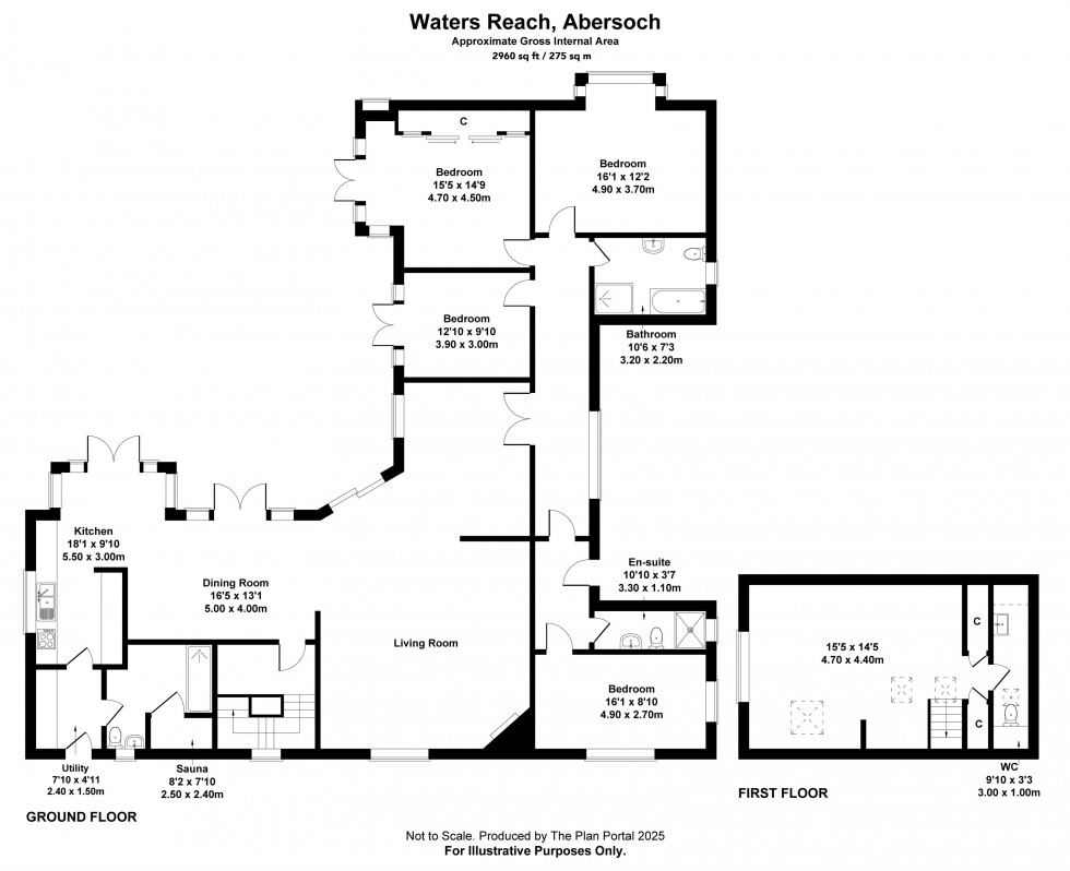 Floorplan for Abersoch, Pwllheli