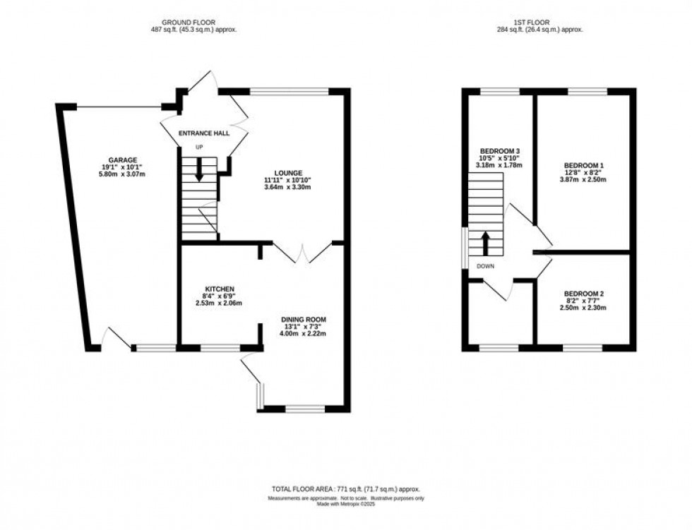 Floorplan for Newlyn Avenue, Macclesfield