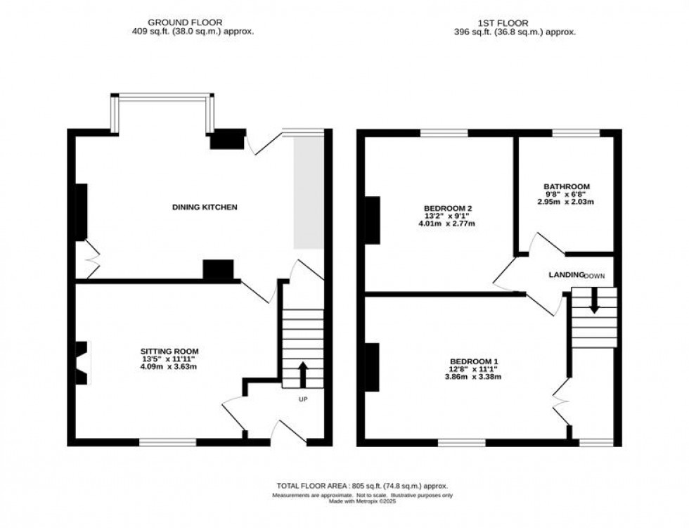 Floorplan for Macclesfield Road, Whaley Bridge, High Peak