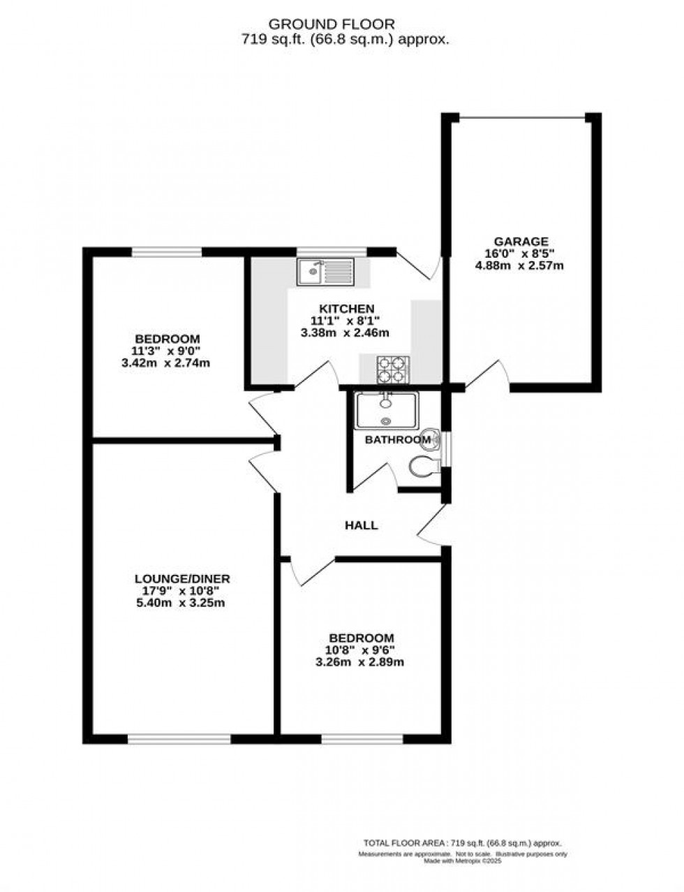 Floorplan for Spencer Road, Chapel-En-Le-Frith, High Peak