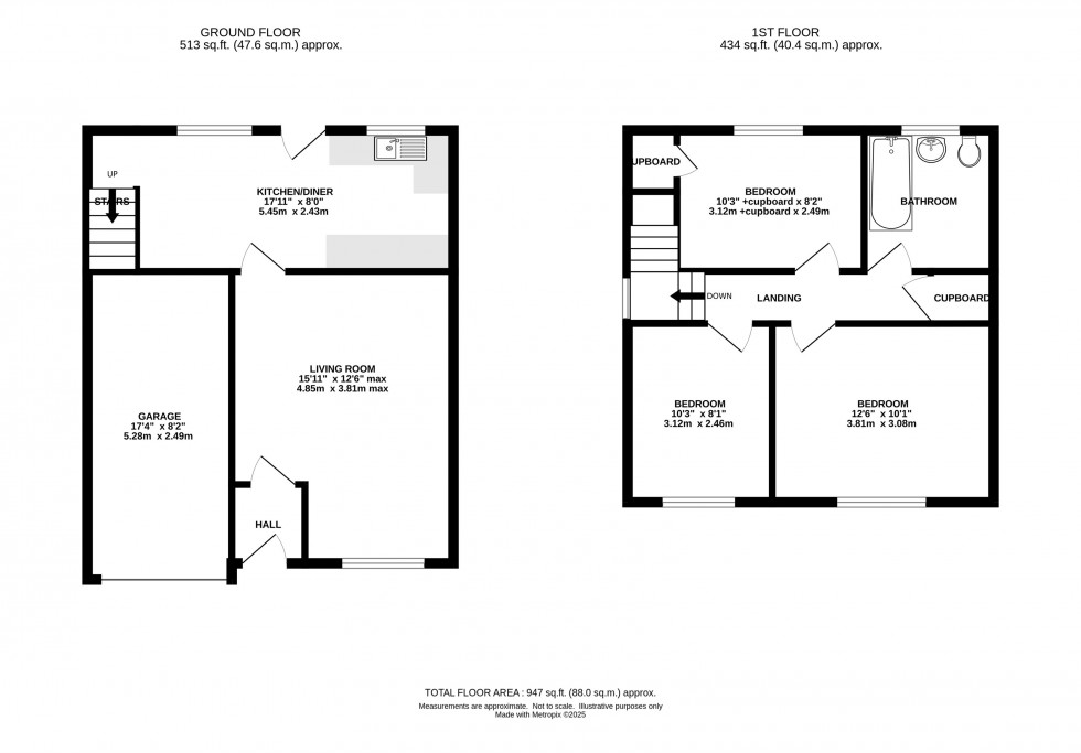 Floorplan for Bromley Drive, Holmes Chapel