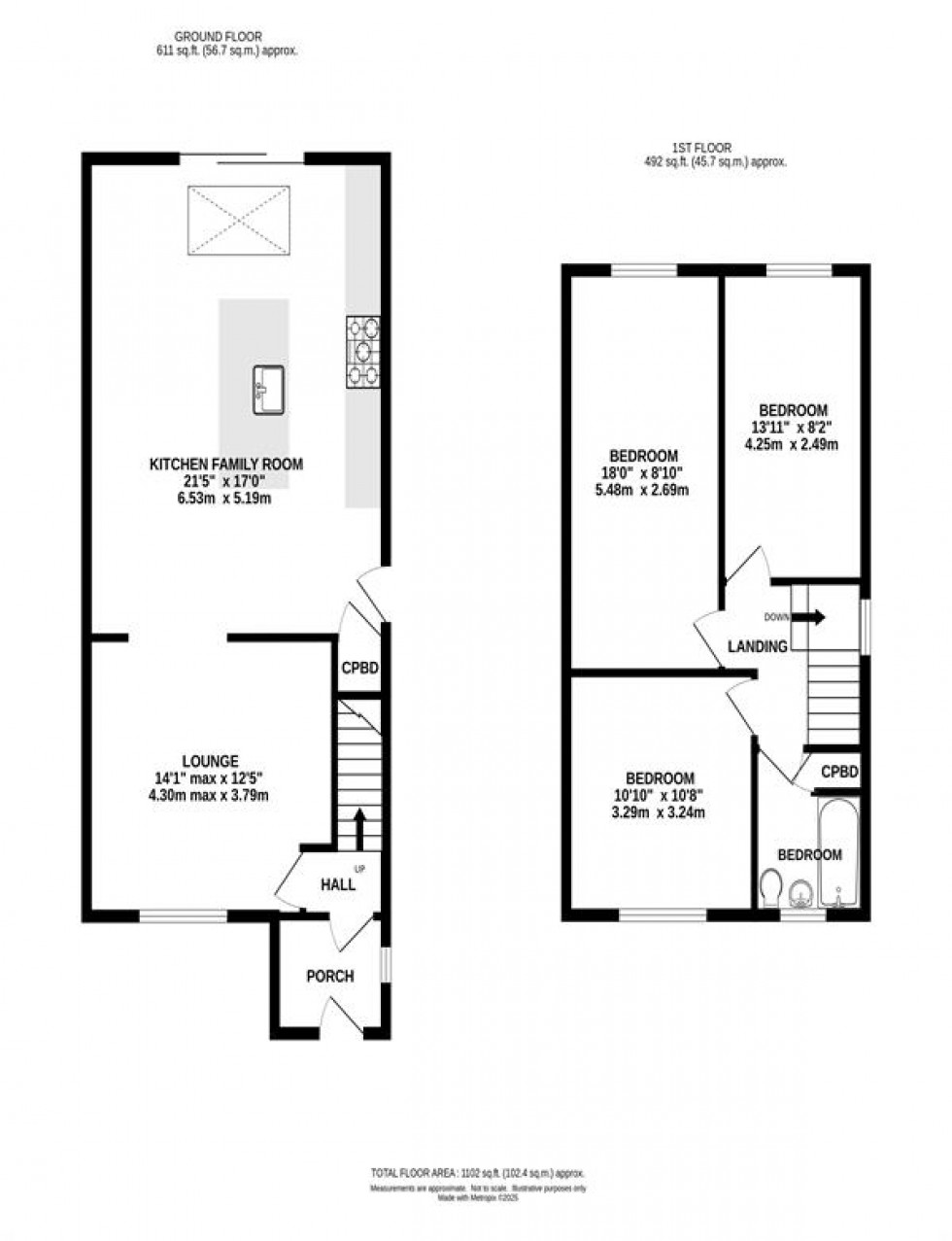 Floorplan for Gisbourne Drive, Chapel-En-Le-Frith, High Peak
