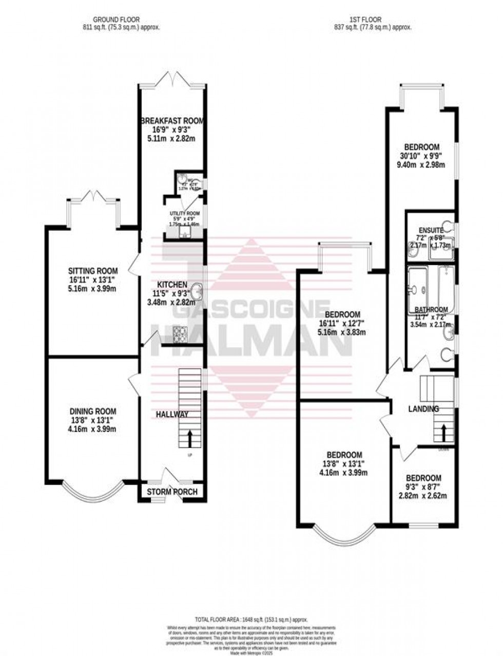 Floorplan for Altrincham Road, Gatley