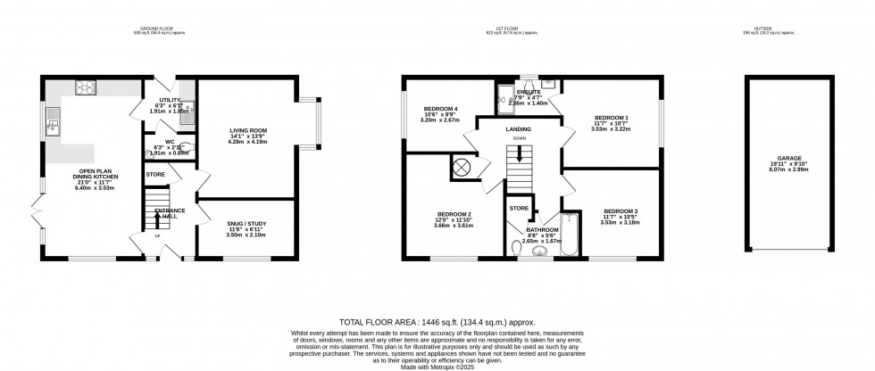 Floorplan for St. Andrews Crescent, Handforth, Wilmslow