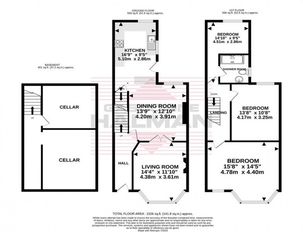 Floorplan for Sherborne Road, Cheadle Heath, Stockport