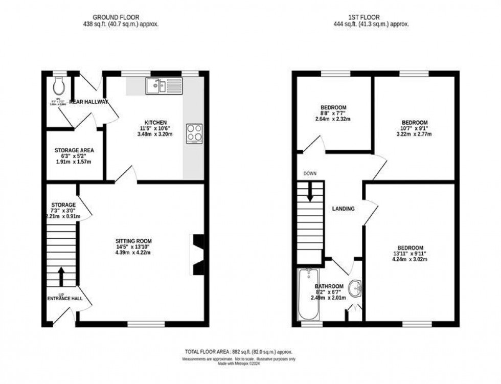 Floorplan for Anchor Avenue, Chapel-En-Le-Frith, High Peak