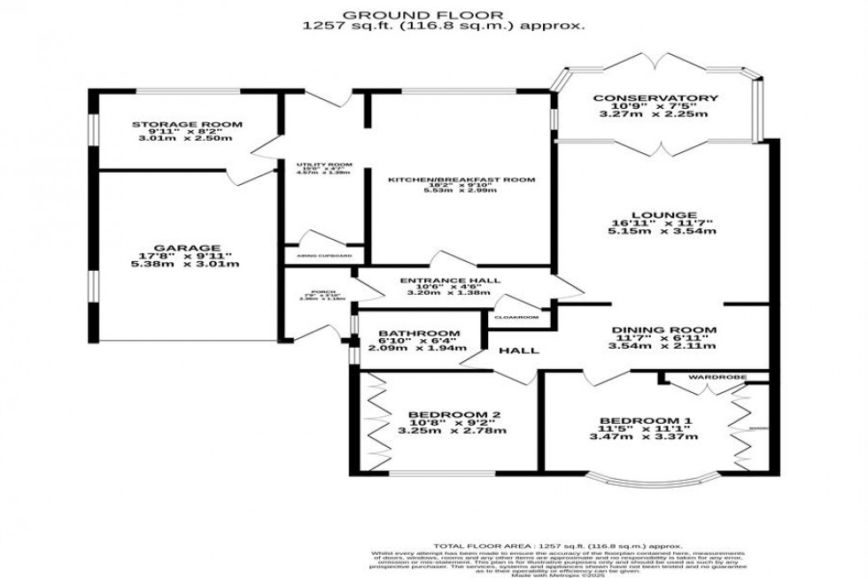 Floorplan for Beech Crescent, Poynton