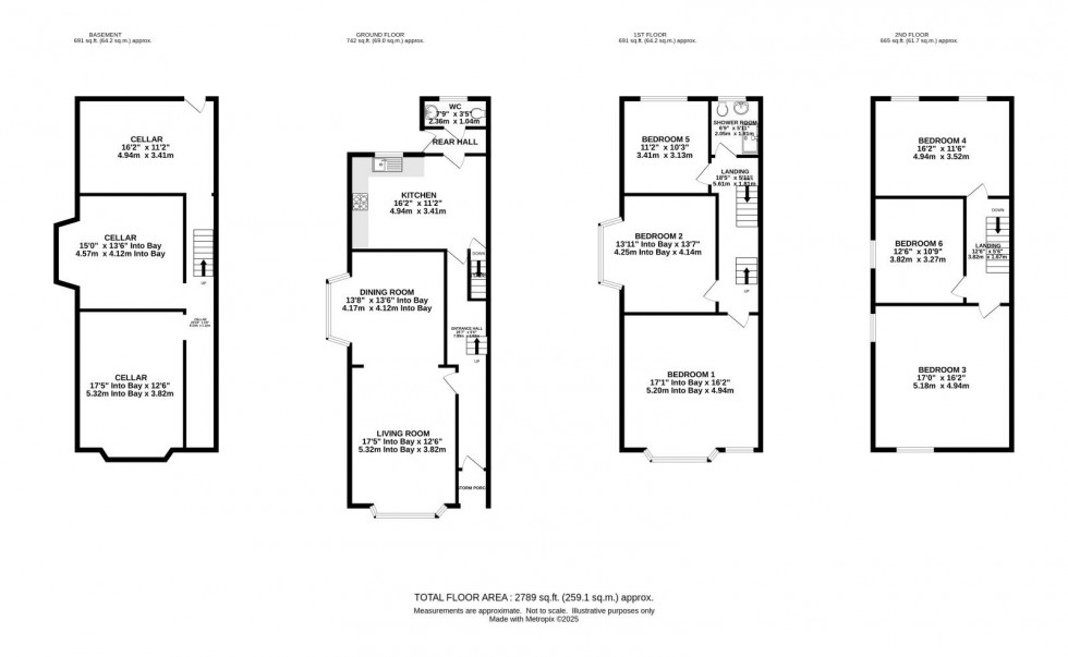 Floorplan for Old Lansdowne Road, West Didsbury