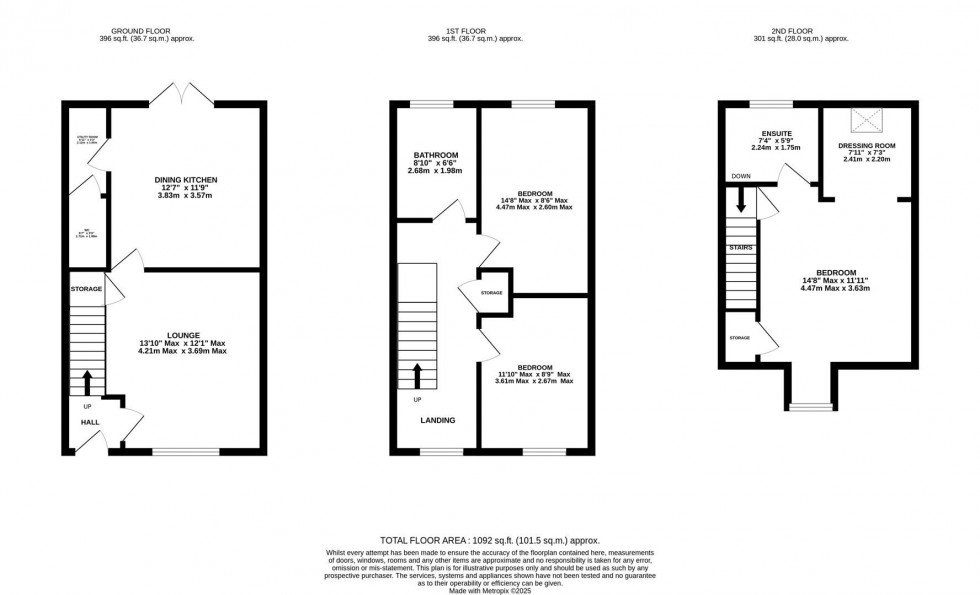 Floorplan for Peterfield Way, Poynton