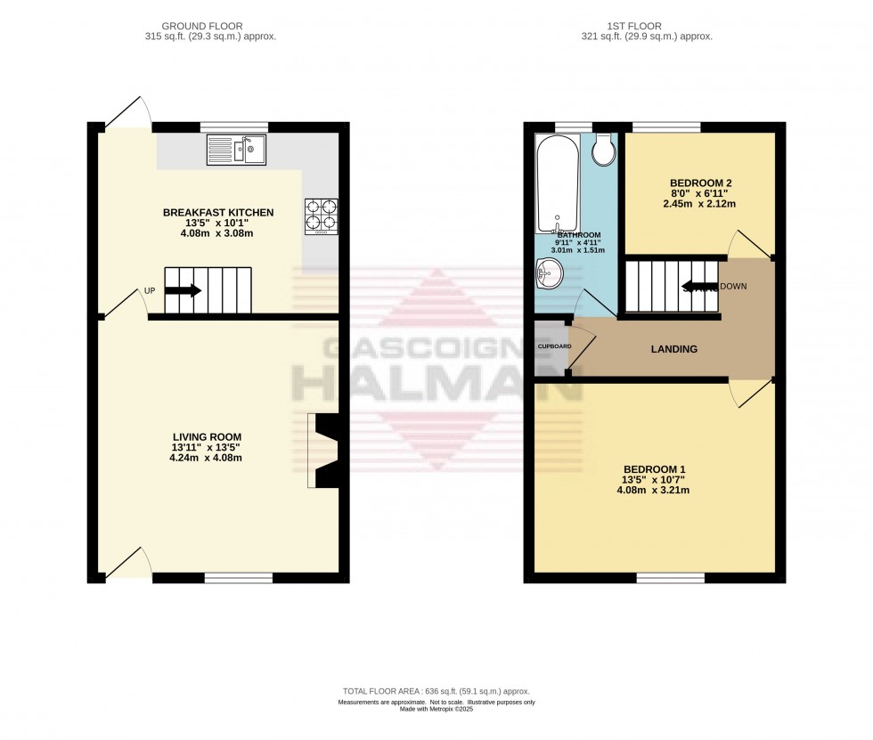 Floorplan for Queen Street, Glossop