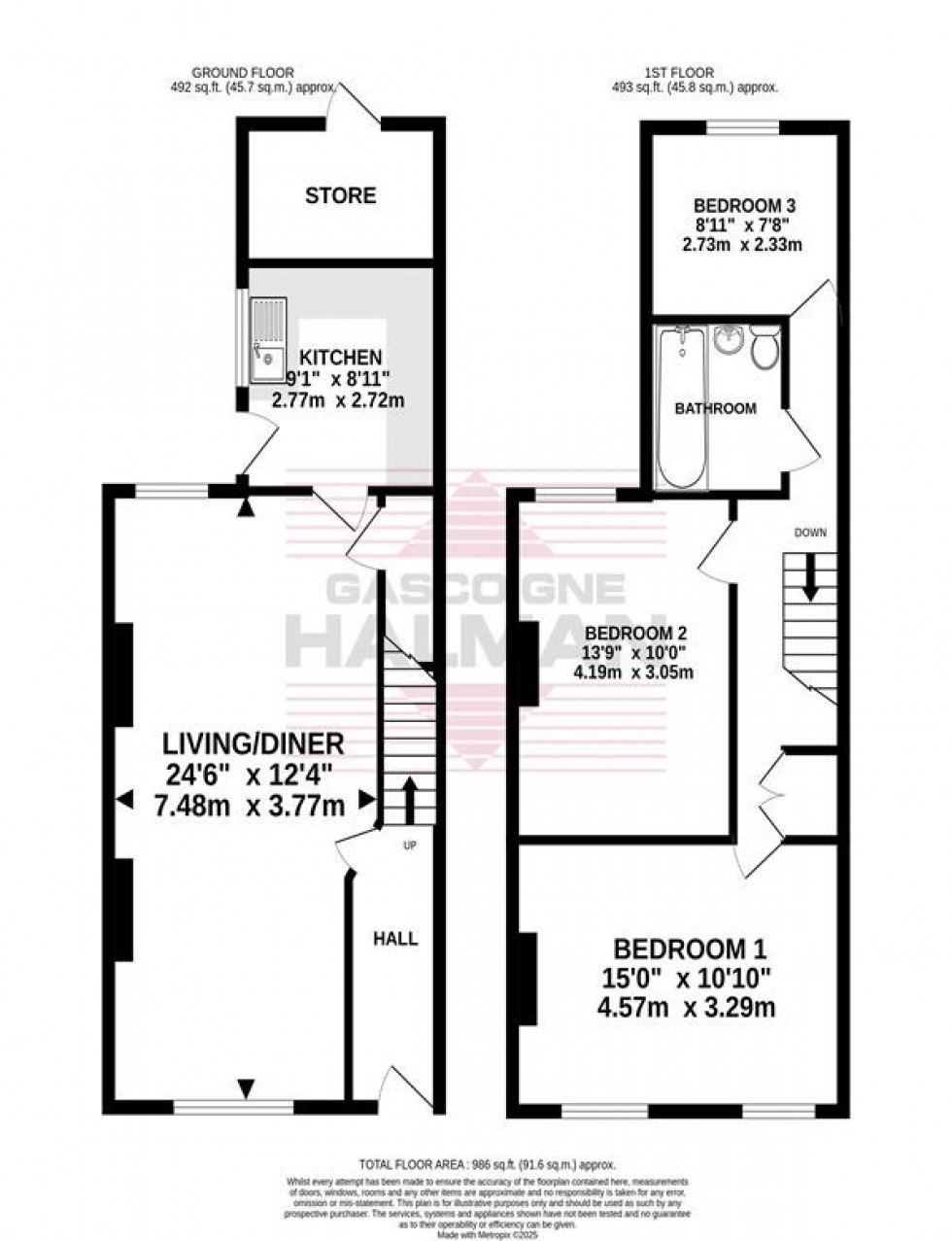 Floorplan for Hythe Road, Cheadle Heath