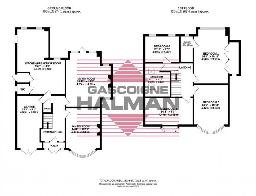 Floorplan for Waterloo Road, Bramhall