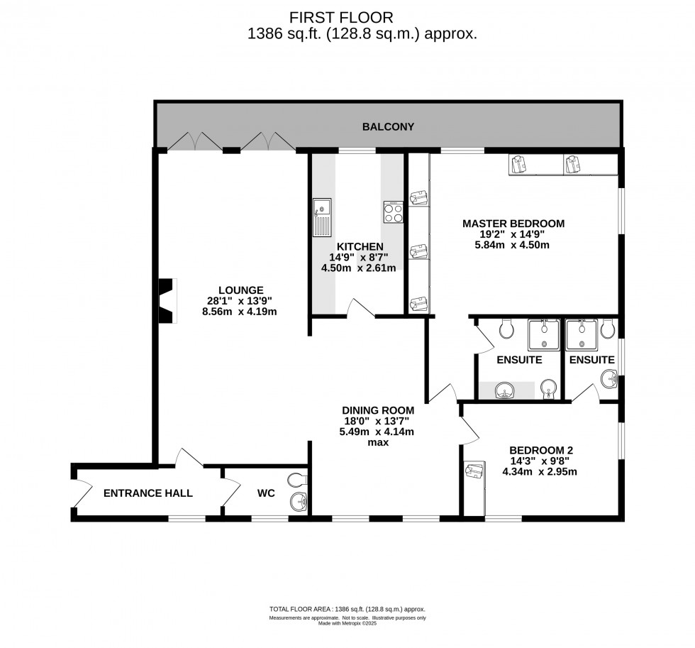 Floorplan for Prestbury Court, Castle Rise, Prestbury, Macclesfield