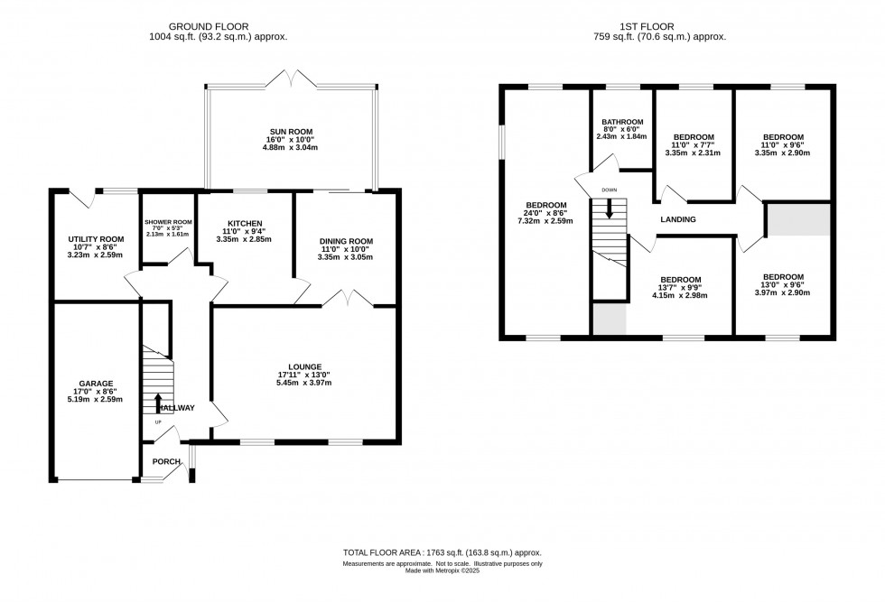 Floorplan for Raeburn Drive, Marple Bridge, Stockport