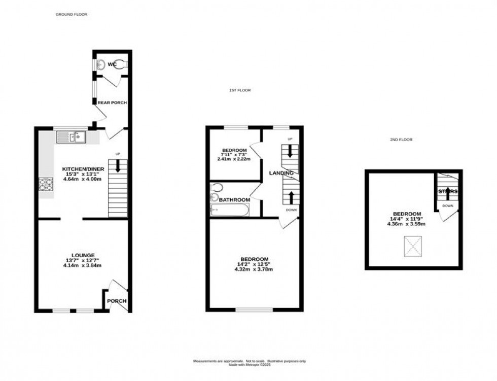 Floorplan for Market Street, Chapel-En-Le-Frith, High Peak