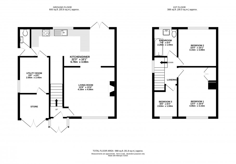 Floorplan for Summerfield Road, Mobberley, Knutsford
