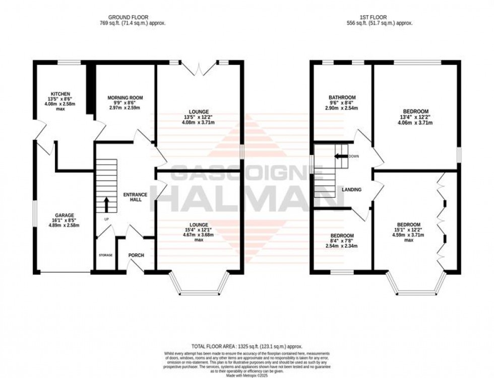 Floorplan for Maple Road, Manchester