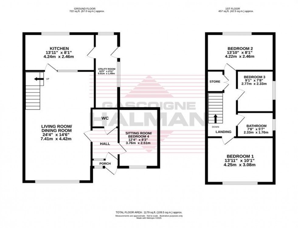 Floorplan for Malmesbury Road, Cheadle Hulme