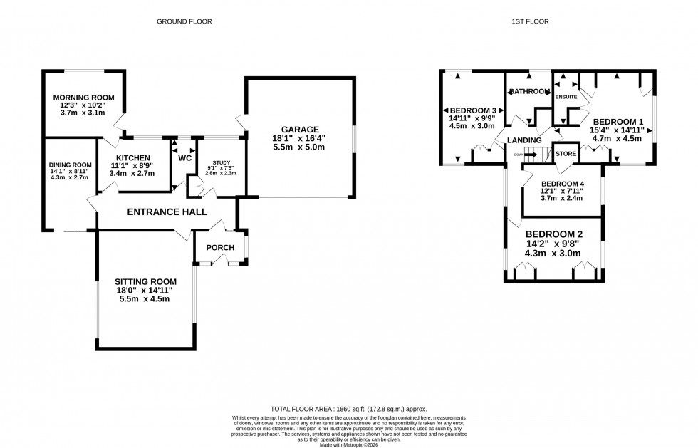 Floorplan for Fernlea, Hale, Altrincham