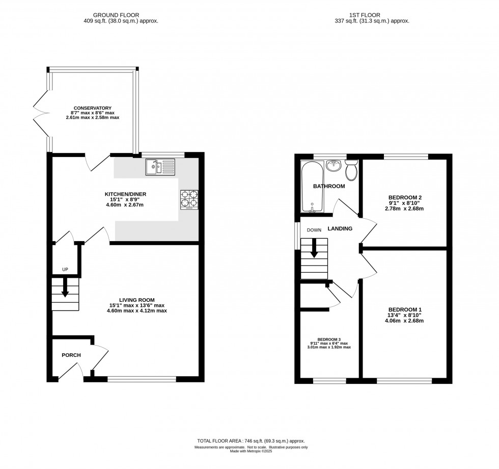 Floorplan for Montmorency Road, Knutsford