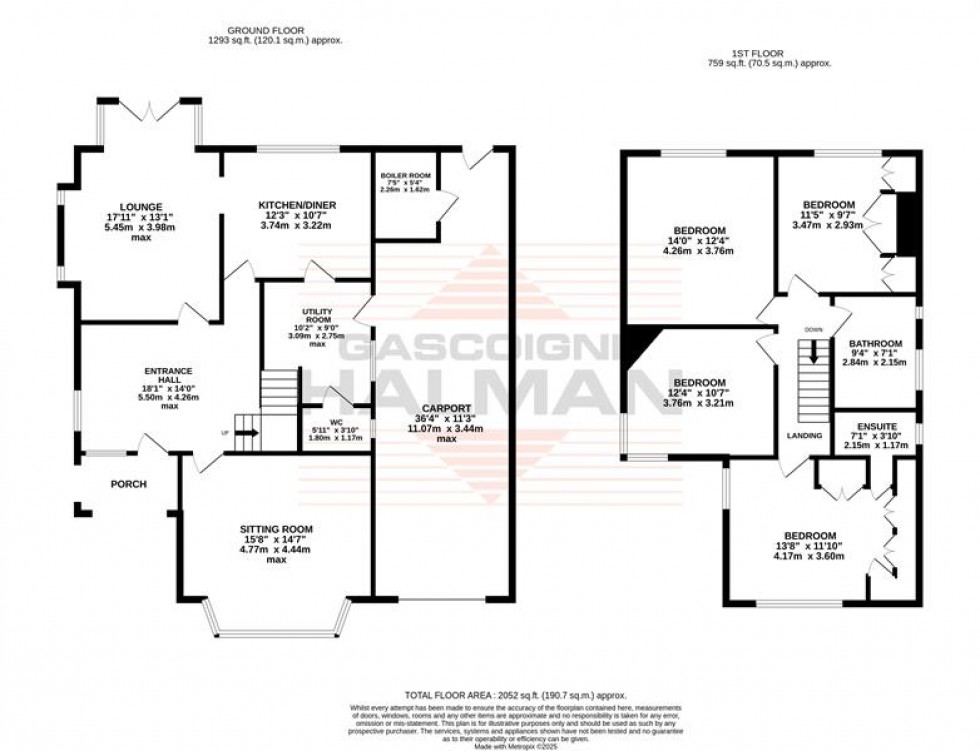 Floorplan for Ashton Lane, Sale