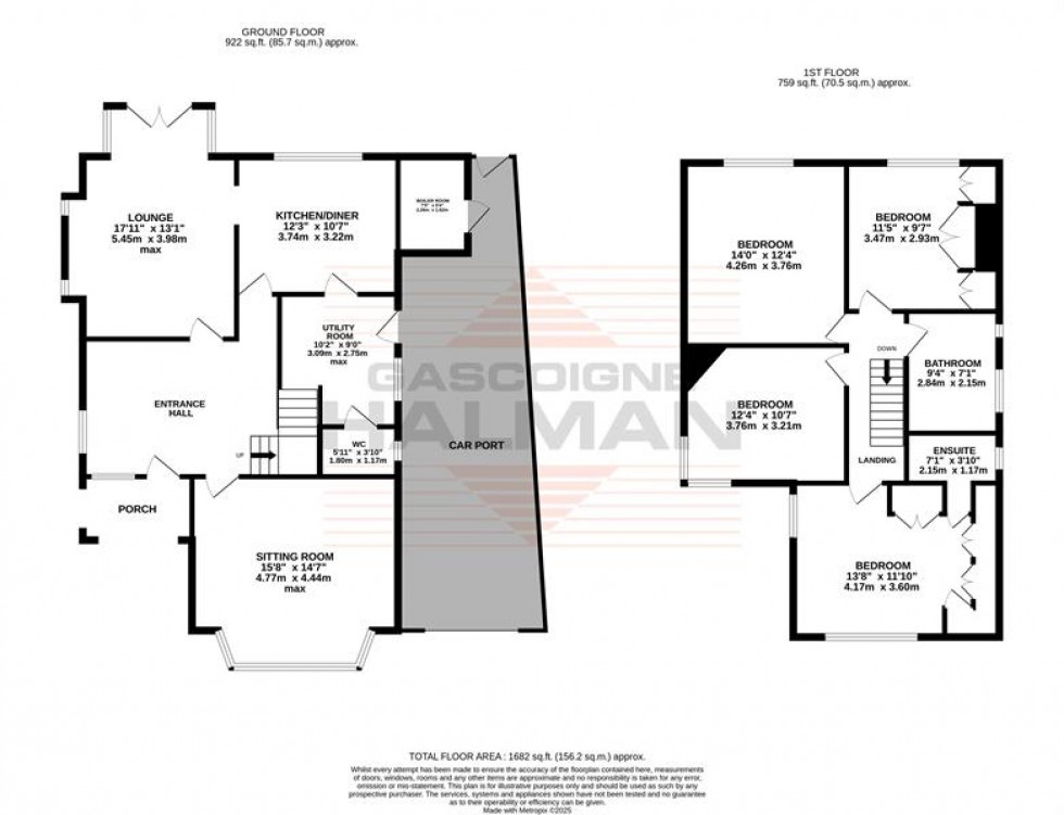 Floorplan for Ashton Lane, Sale