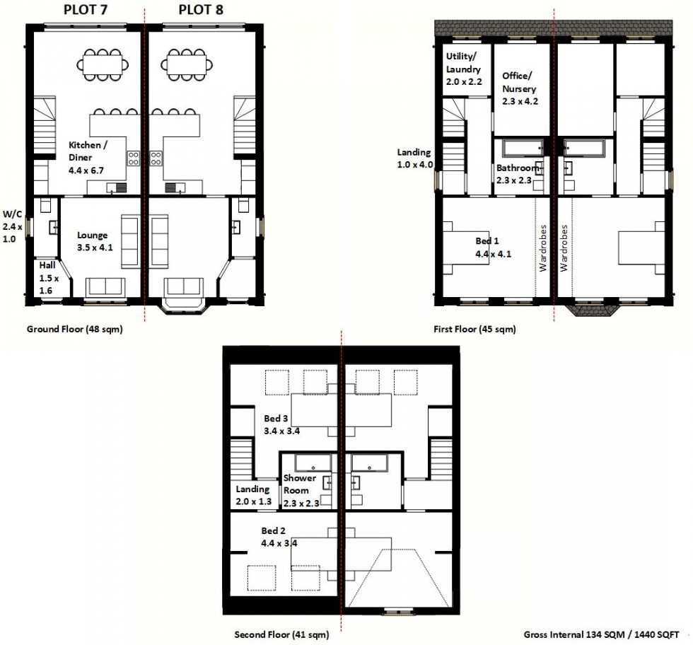 Floorplan for Dyar Terrace, Northwich