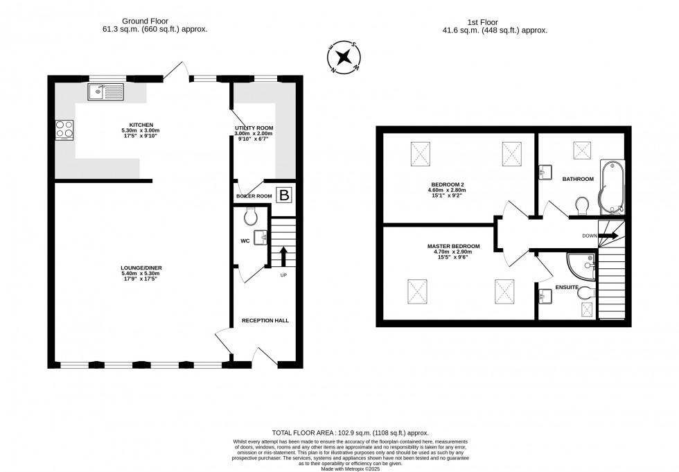 Floorplan for Sandy Brow Close, Cotebrook, Tarporley
