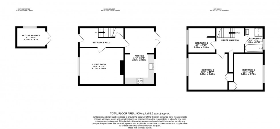 Floorplan for Parkside Close, High Lane, Poynton