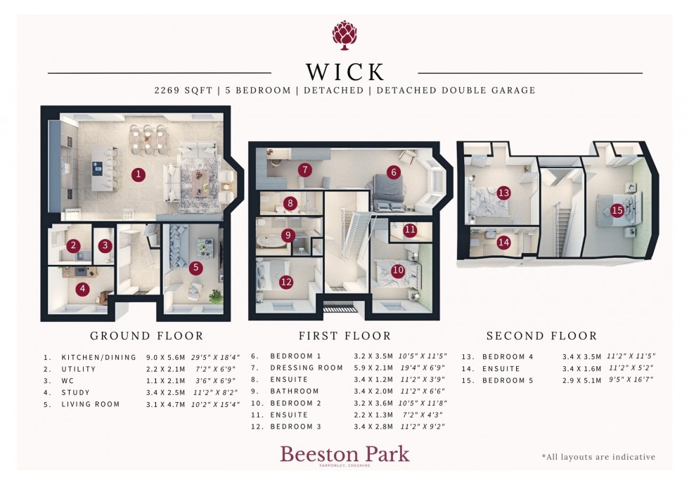 Floorplan for Beeston Park, Beeston