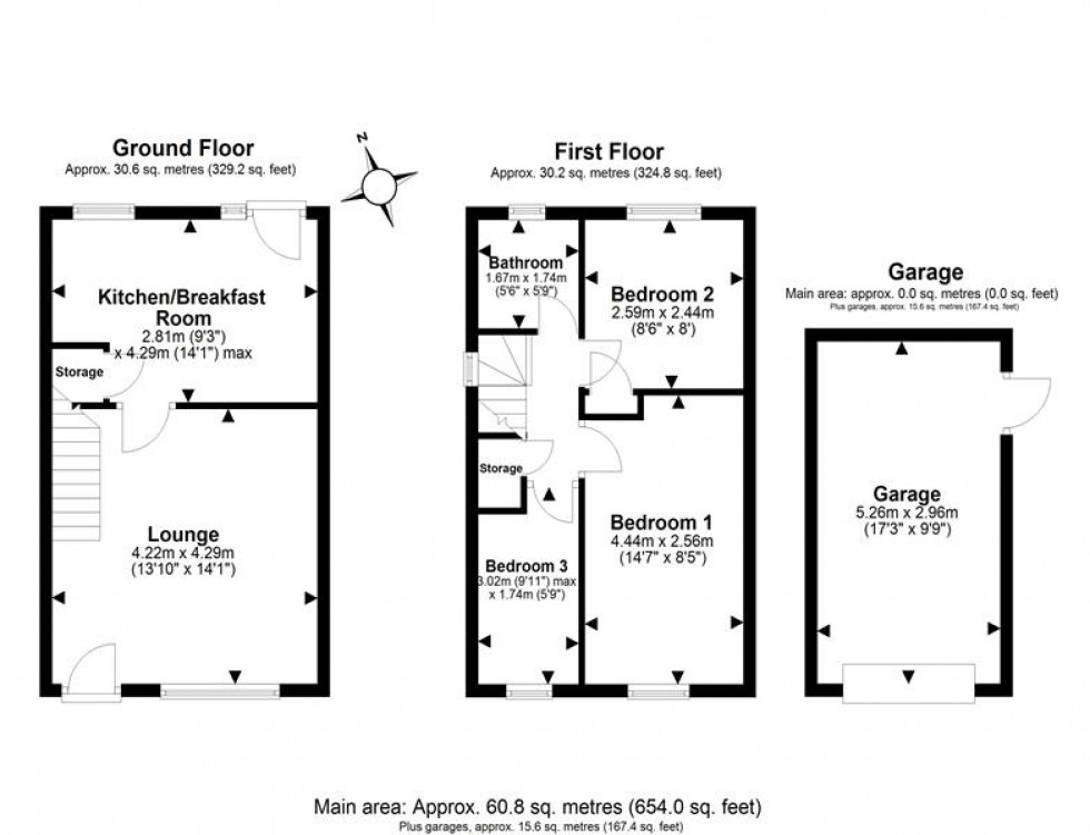 Floorplan for Sandfields, Frodsham