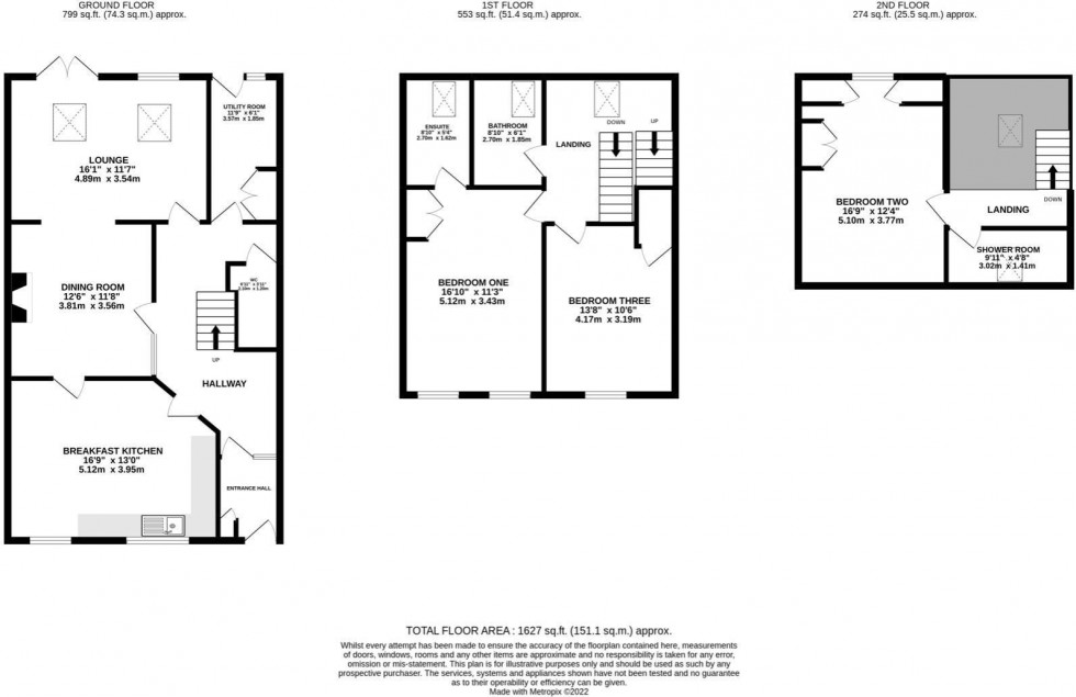 Floorplan for Glebe Cottage - a beautifully presented home in a lovely village location