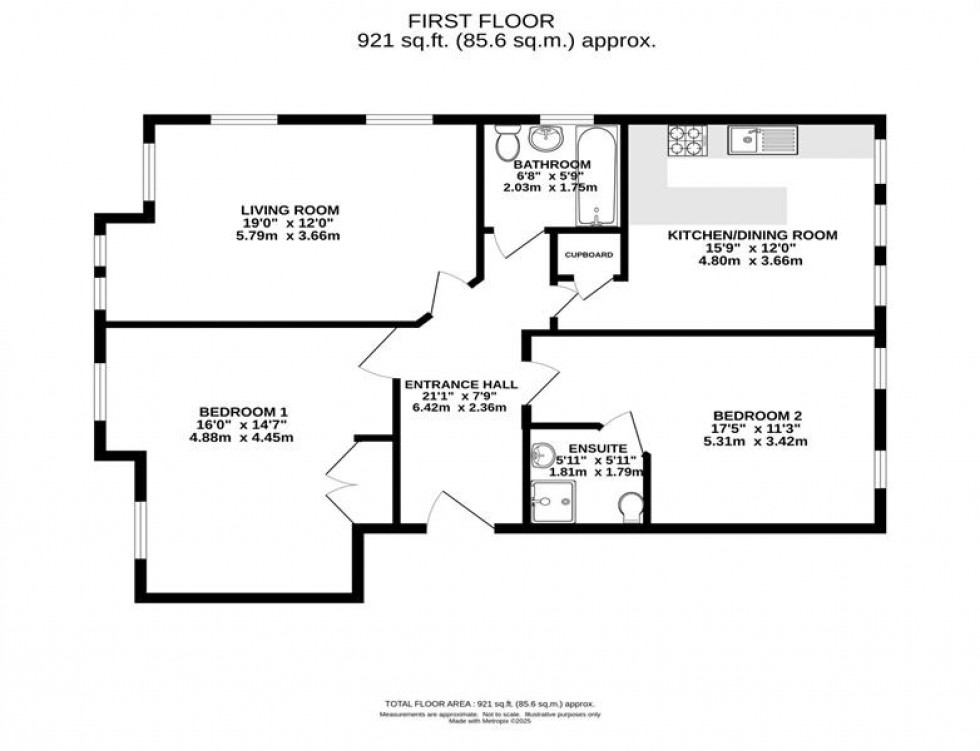 Floorplan for Bucklow House 50a, Bronington Close, Northenden