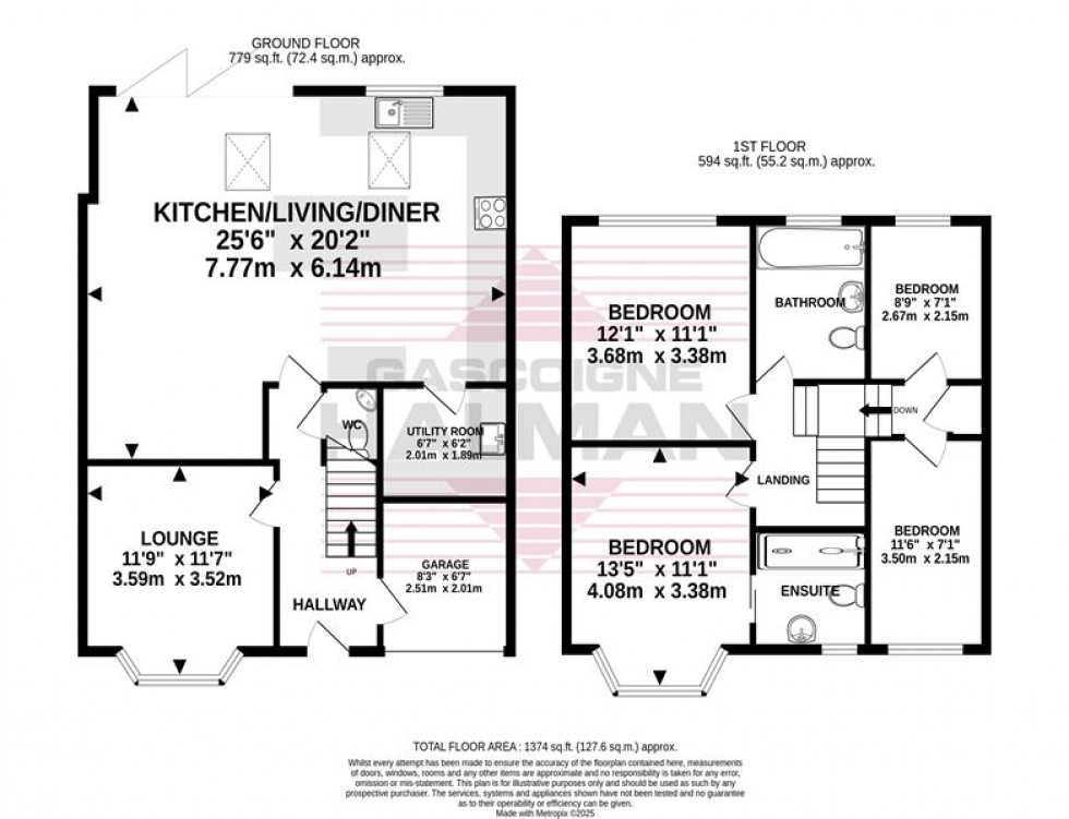 Floorplan for Hurstvale Avenue, Heald Green, Stockport