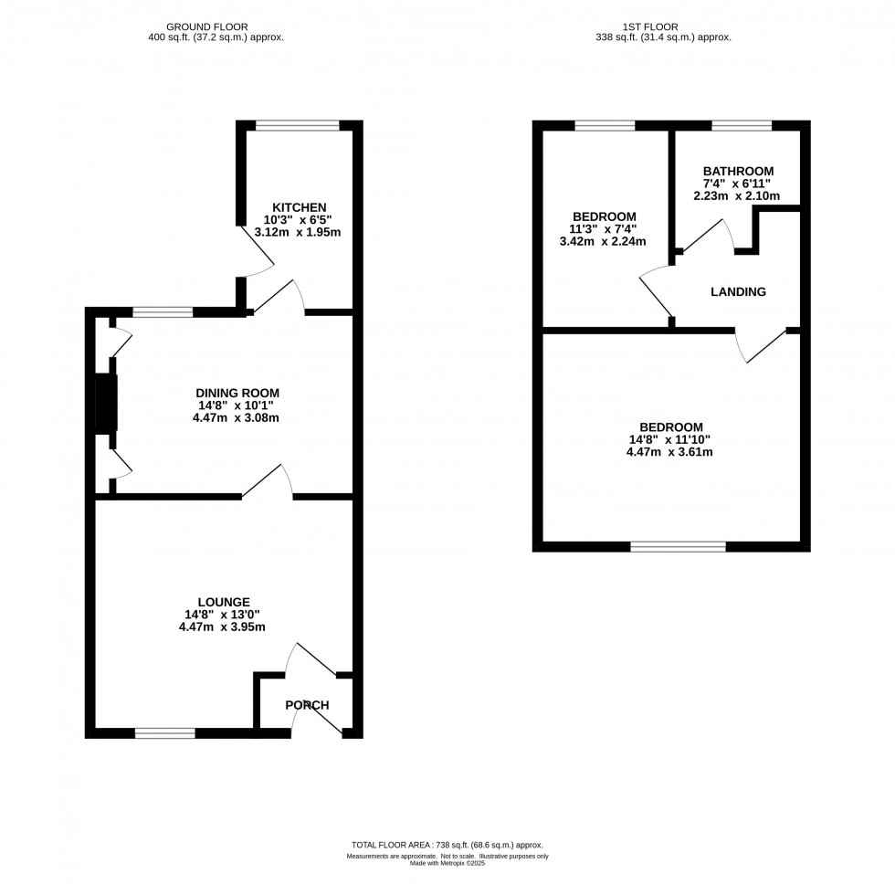 Floorplan for Andrew Street, Compstall, Stockport