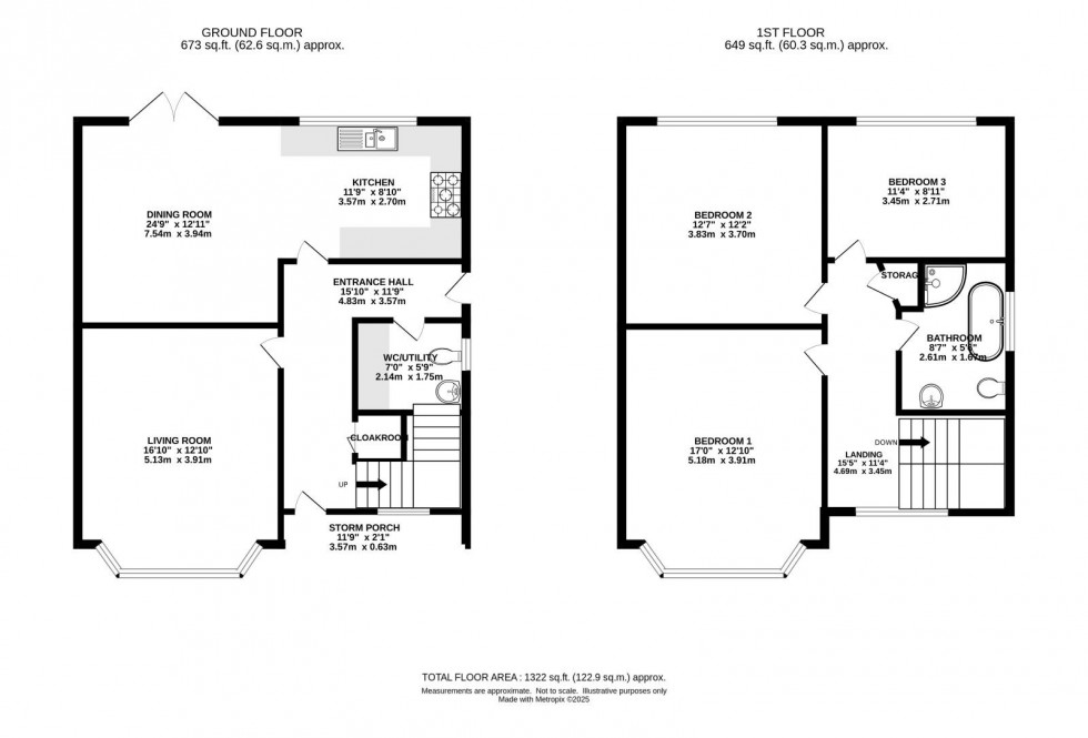 Floorplan for Macefin Avenue, Chorlton